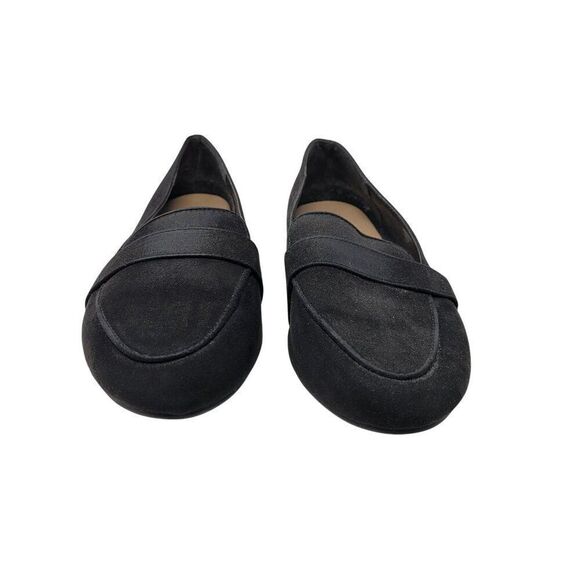 Torrid Womens Black Vegan Faux Suede Slip On Loafers Sz 7 Comfortable Shoes - Picture 4 of 10